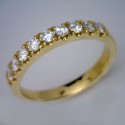 18kt Yellow Gold Diamond Claw Set Wedding Ring